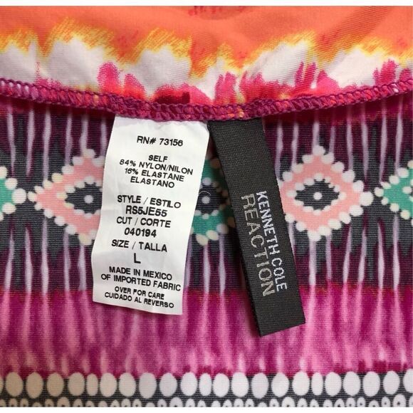 KENNETH COLE REACTION - L Sz L EUC Swimsuit Coverup/Tunic Top/V-Neck/Long Sleeve - Picture 4 of 16